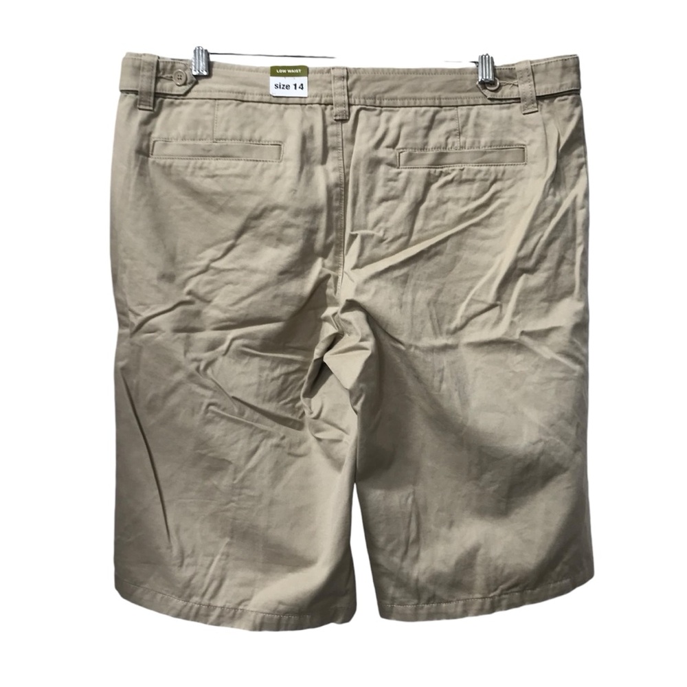NEW - Old Navy Khaki Bermuda Shorts Low Waist size 14 NWT ladies - Picture 2 of 8